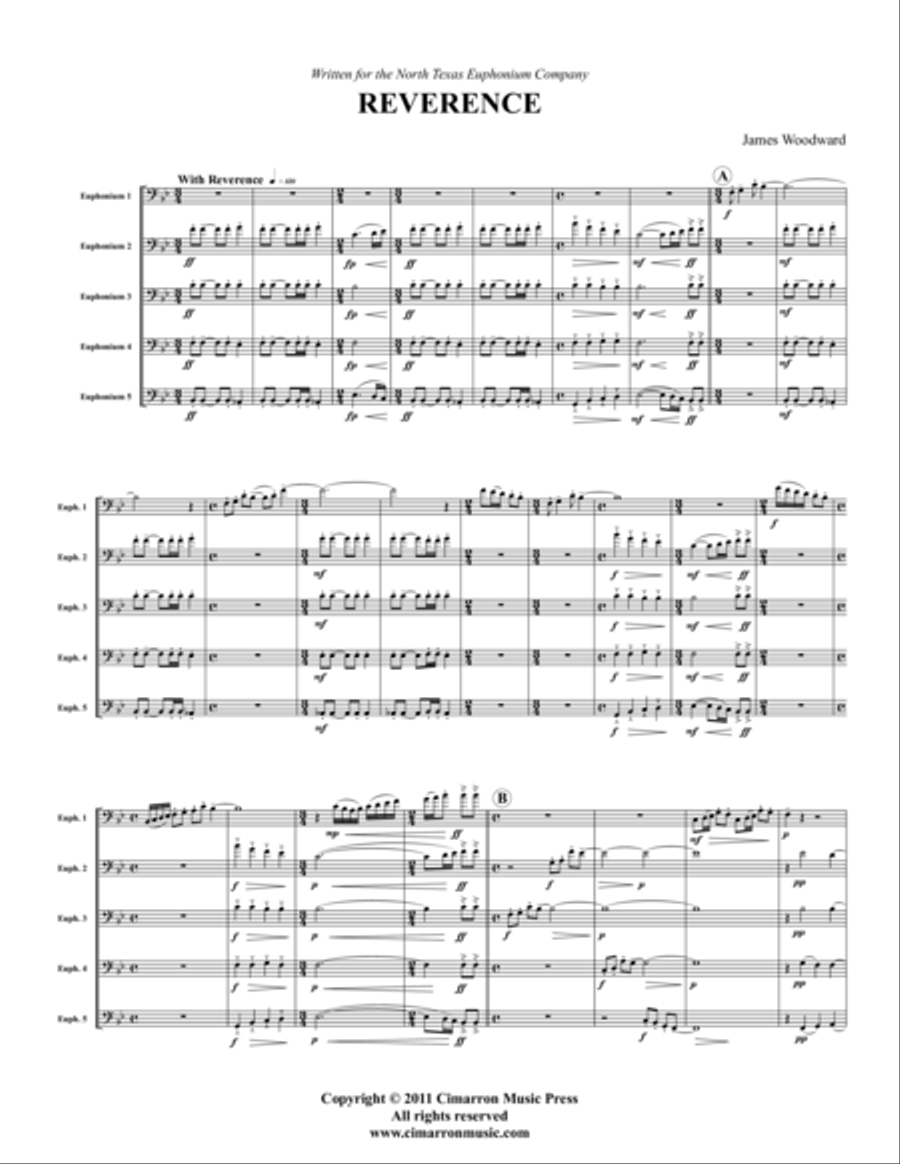 Reverance Reverance Large Ensemble scores gallery preview page 1