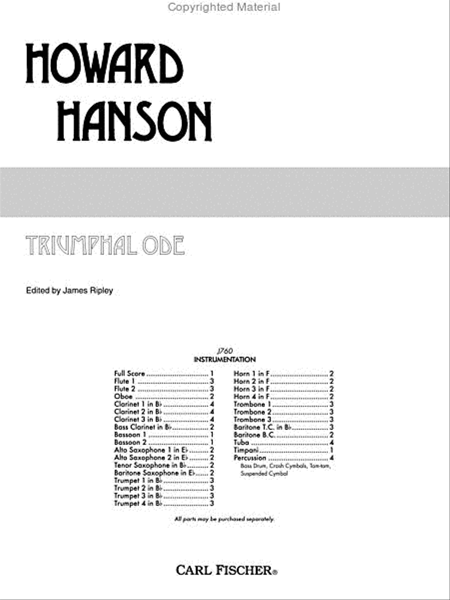 Triumphal Ode Triumphal Ode Concert Band scores gallery preview page 2
