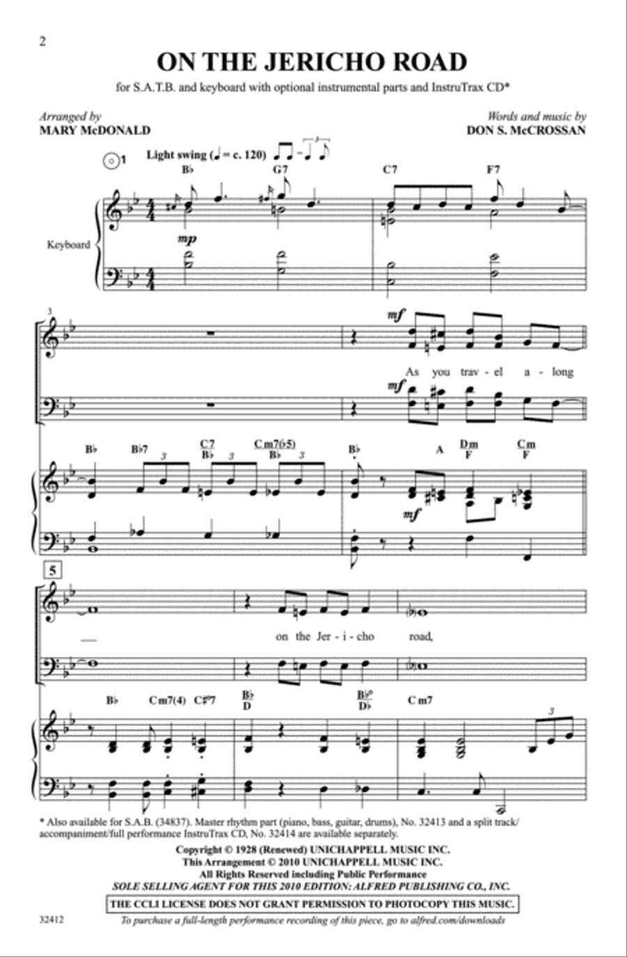 On the Jericho Road On the Jericho Road 4-Part scores gallery preview page 2