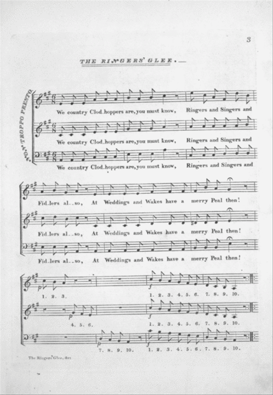The Ringers' Gle 3-Part scores gallery preview page 2