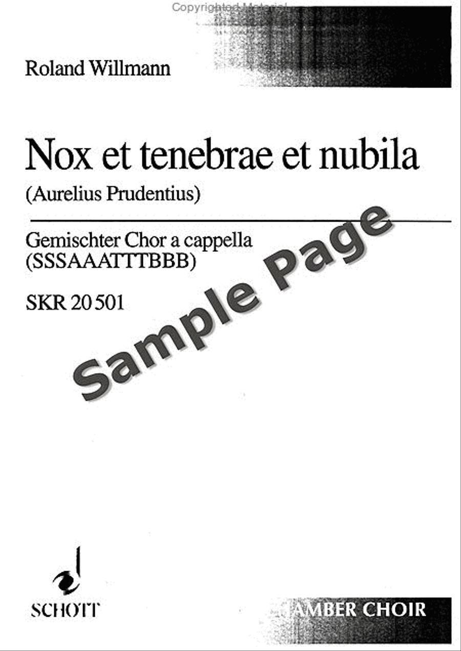 Nox Et Tenebrae Sssaaatttbbb Mixed Choir scores gallery preview page 2