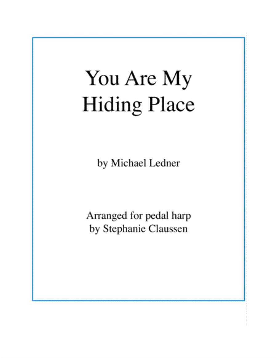 You Are My Hiding Place Pedal Harp scores gallery preview page 1