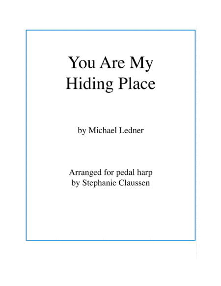 You Are My Hiding Place Pedal Harp - Digital Sheet Music