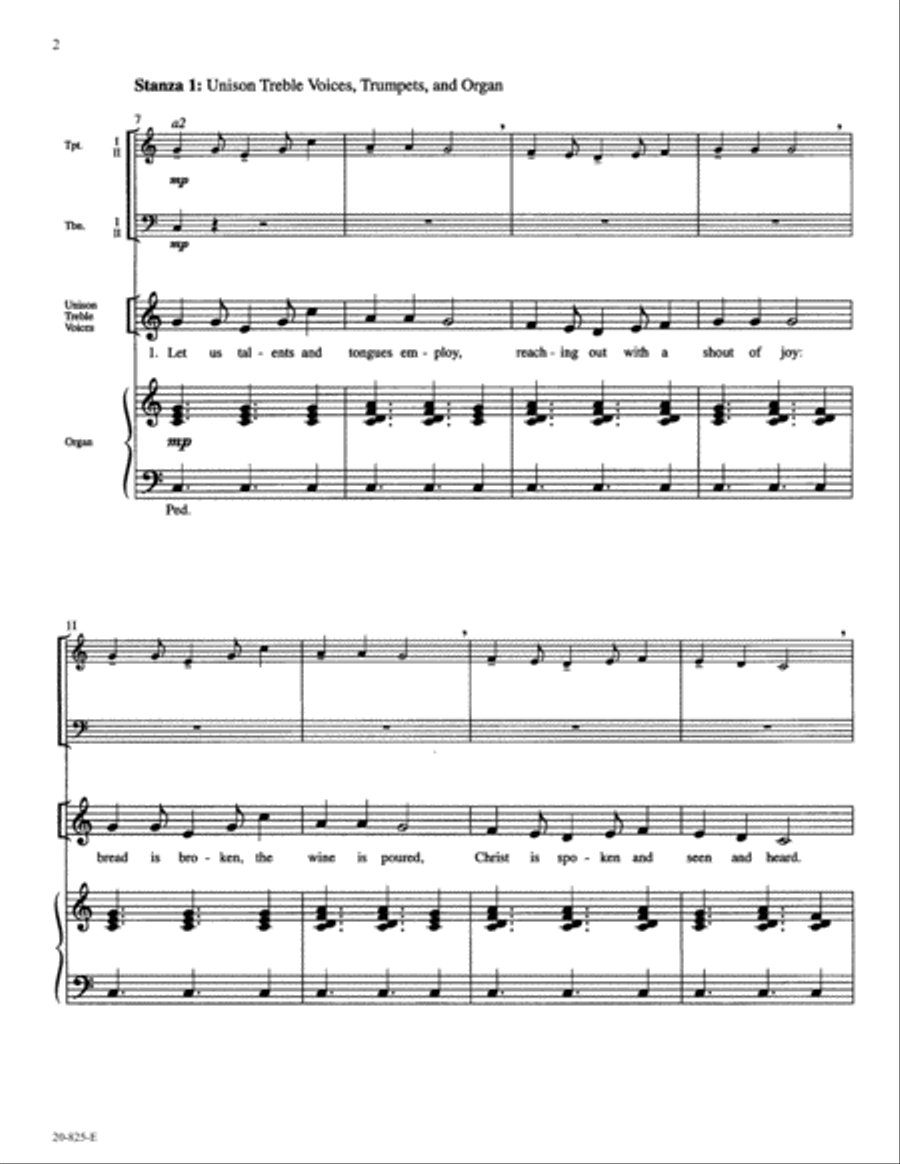 Let Us Talents and Tongues Employ Organ scores gallery preview page 2