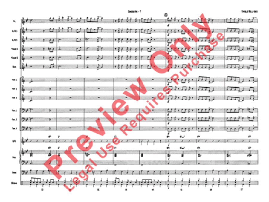 Jingle Bell Rock Jazz Ensemble scores gallery preview page 10