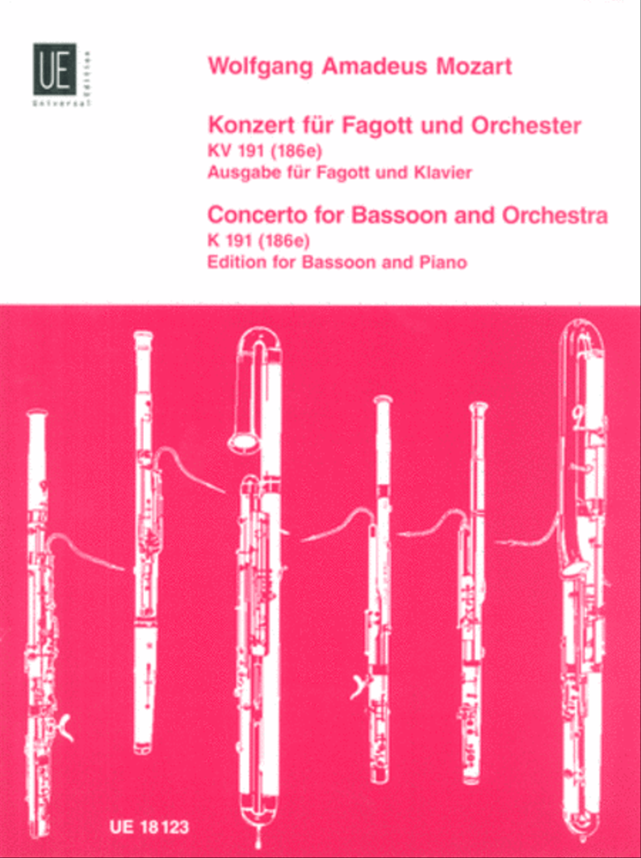 Bassoon Concerto, K. 191, Bsn/ Chamber Music scores gallery preview page 1