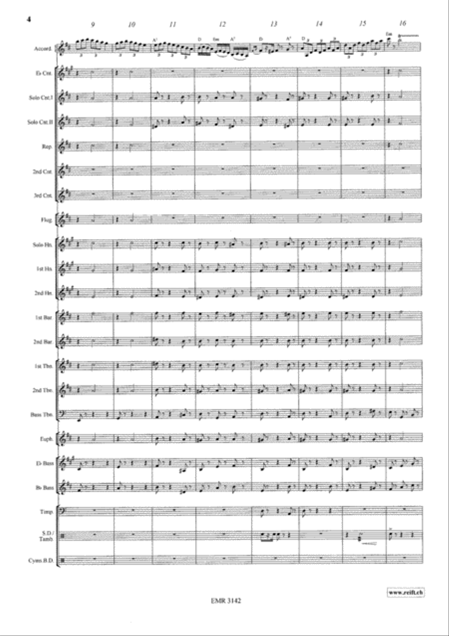 Mazurka Italiana Brass Band scores gallery preview page 5