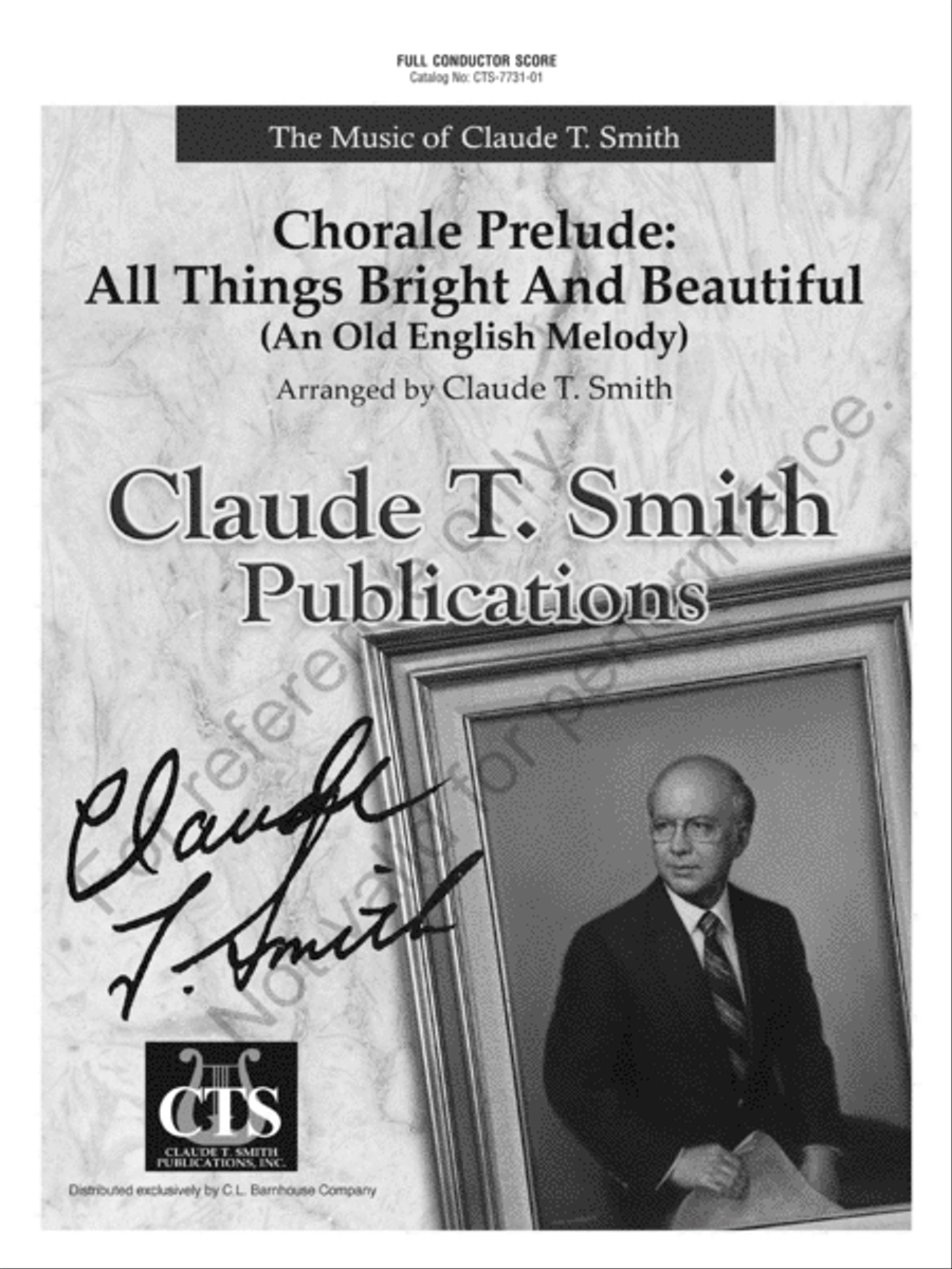 Chorale Prelude: All Things Bright And Beautiful Concert Band scores gallery preview page 2