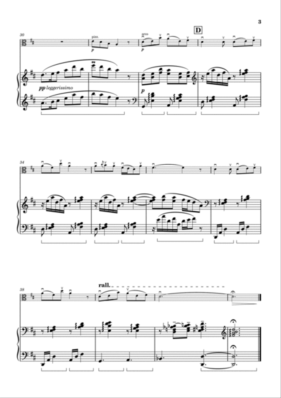 Gondora no Uta (The Gondola Song) String Duet scores gallery preview page 3