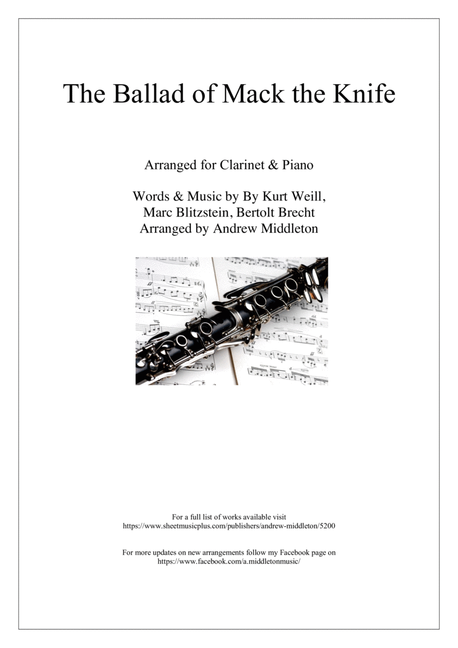 Mack The Knife Small Ensemble scores gallery preview page 1