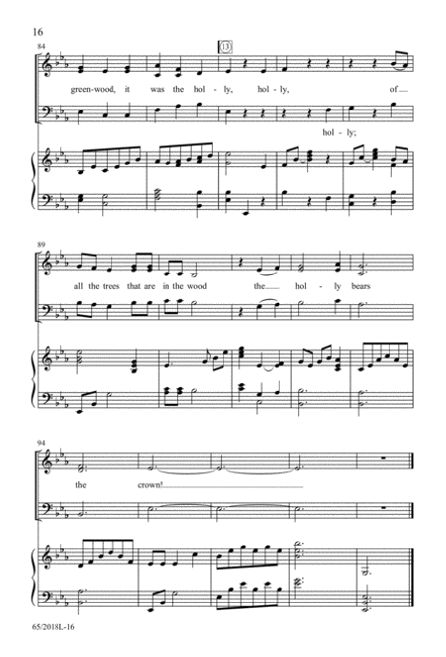 A Ceremony of Lessons and Carols 3-Part scores gallery preview page 17