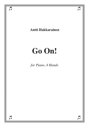 Book cover for Go On! - Piano, 4 Hands