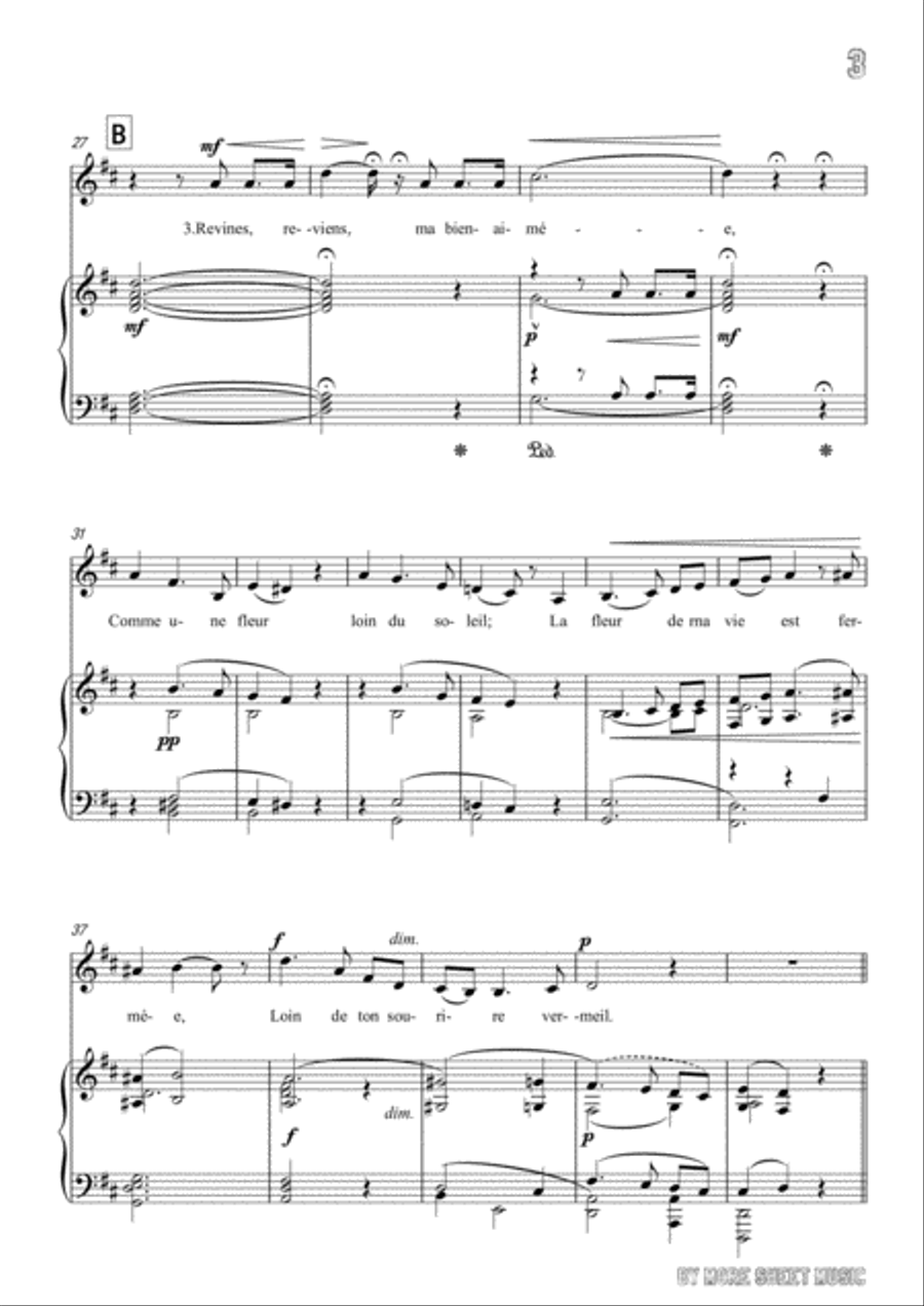 Berlioz-L'absence in D Major,for voice and piano Berlioz-L'absence in D Major,for voice and piano Voice Solo scores gallery preview page 5