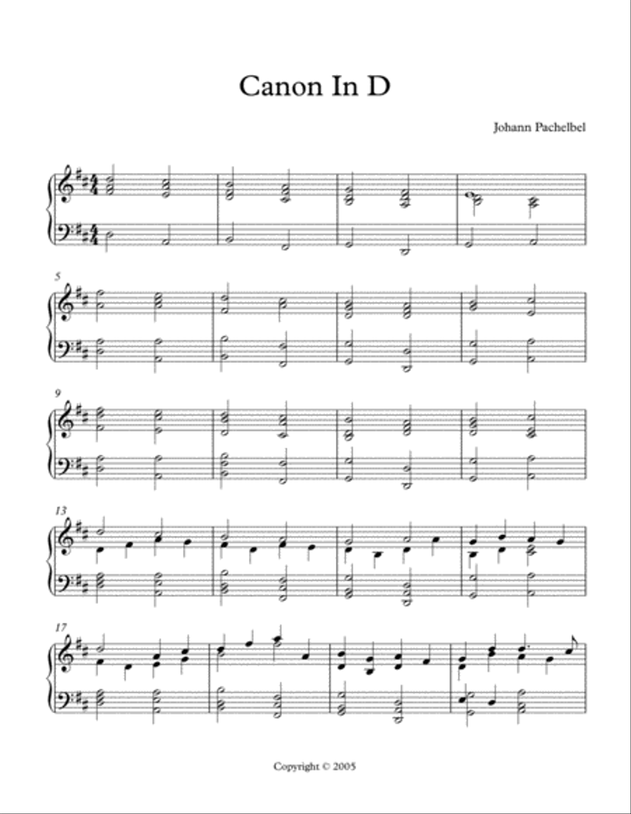 Canon in D Canon in D Small Ensemble scores gallery preview page 2