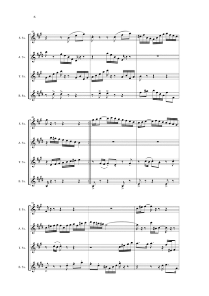 Johann Sebastian Bach/Wehage Goldberg Variations, BWV 988, arranged for SATB saxophone Quartet, scor