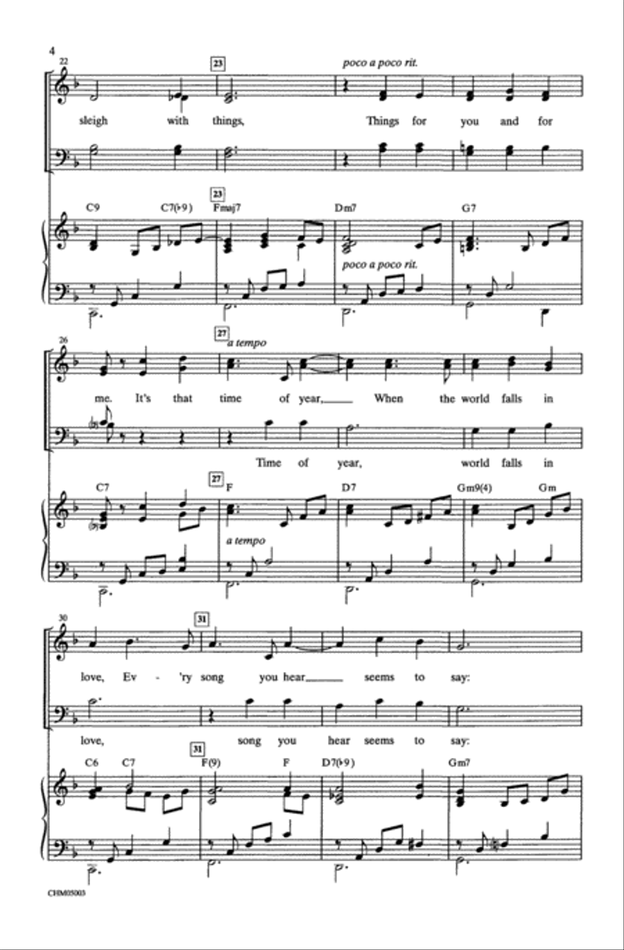 The Christmas Waltz 4-Part scores gallery preview page 4