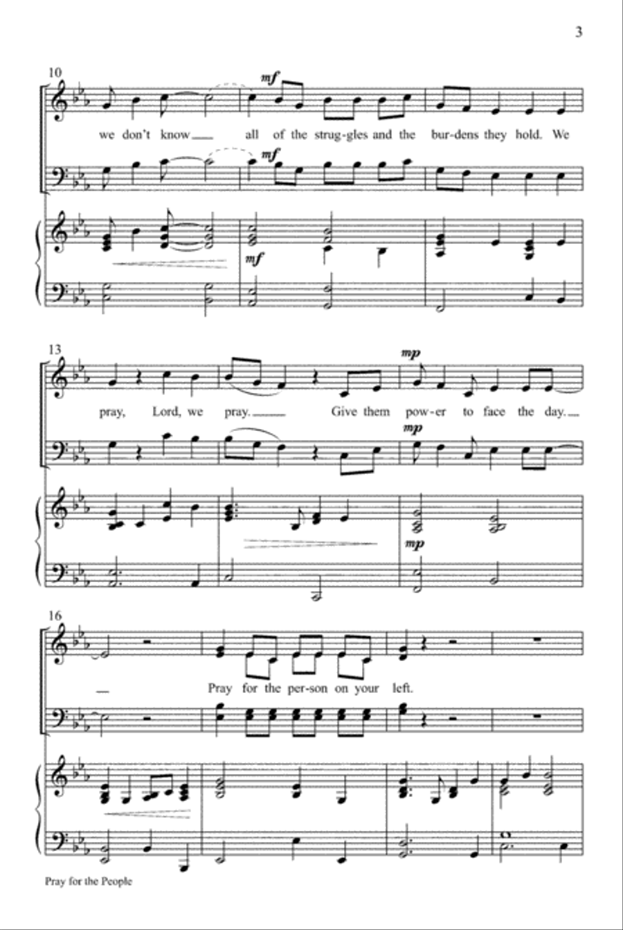 Pray for the People 4-Part scores gallery preview page 3