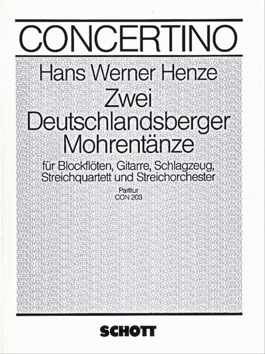 Deutschlandberger Mohren. F.s. Chamber Orchestra scores gallery preview page 1