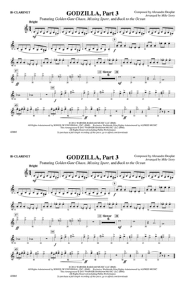 Book cover for Godzilla, Part 3: 1st B-flat Clarinet