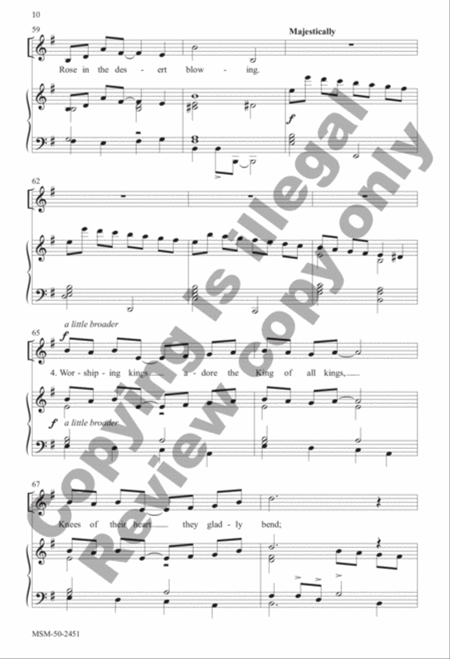 Wandering Kings Unison Choir scores gallery preview page 9