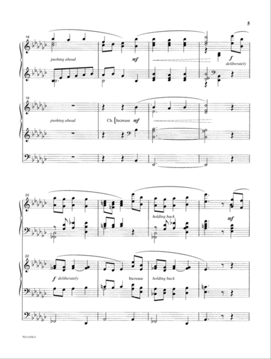 Prelude and Jubilee Organ scores gallery preview page 5