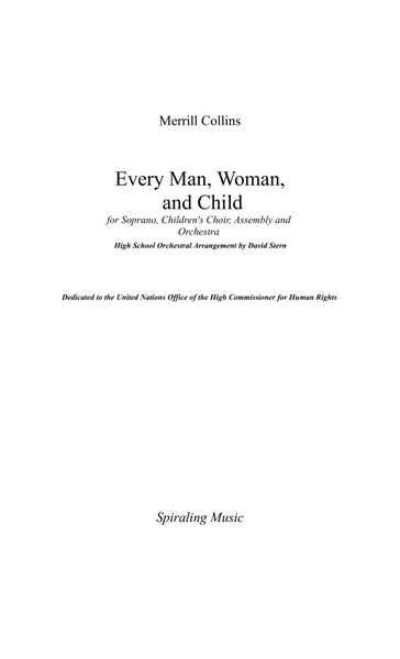Every Man, Woman, and Child - High School Orchestral Arrangement - C Major