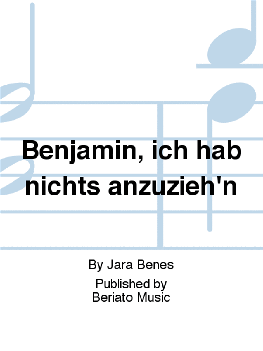 Benjamin, ich hab nichts anzuzieh'n Orchestra scores gallery preview page 1