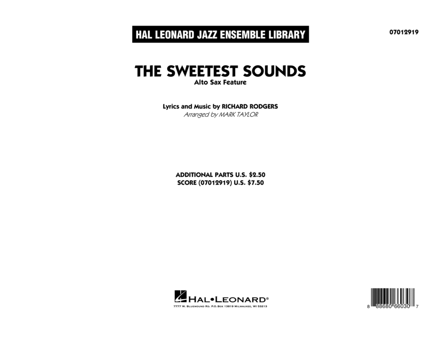 The Sweetest Sounds (Alto Sax Feature) - Conductor Score (Full Score) Jazz Ensemble scores gallery preview page 1