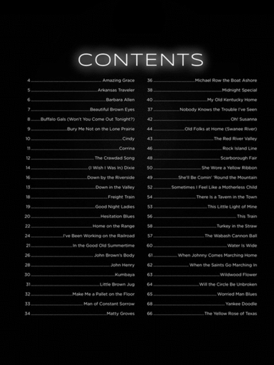 First 50 Folk Songs You Should Play on Guitar Acoustic Guitar scores gallery preview page 2