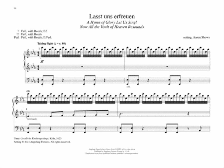 Augsburg Organ Library Series 2: Easter Organ scores gallery preview page 10