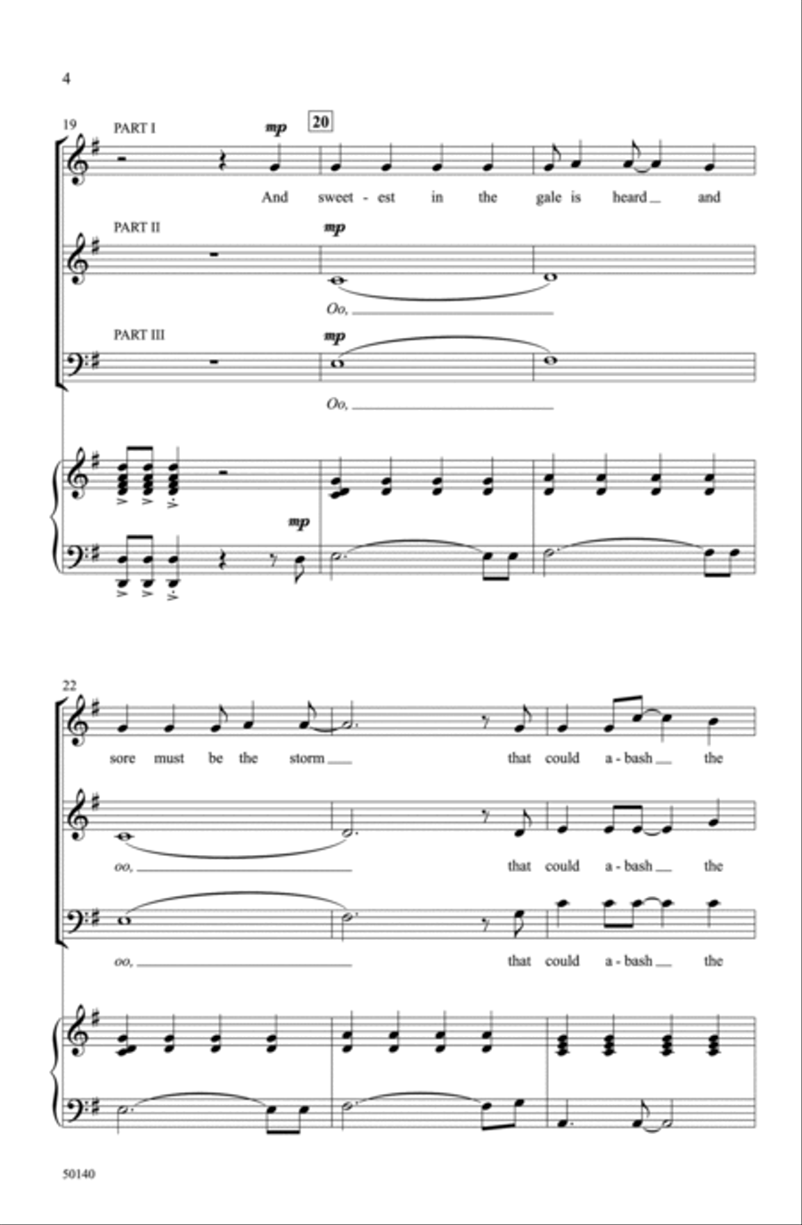 Hope Is the Thing with Feathers Choir scores gallery preview page 3