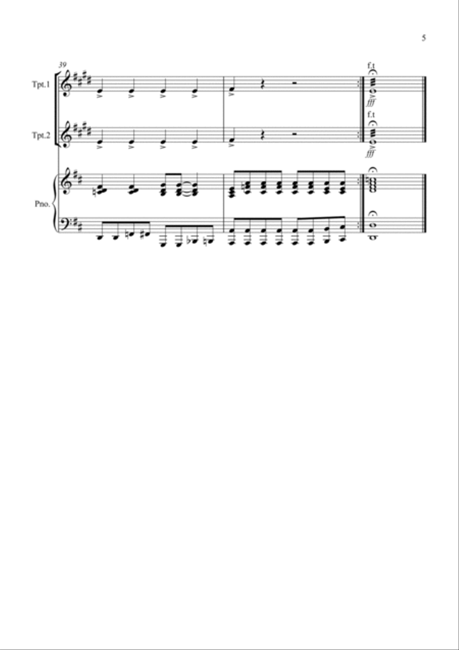 Fun for All! for Trumpets and Piano Trumpet Duet scores gallery preview page 5