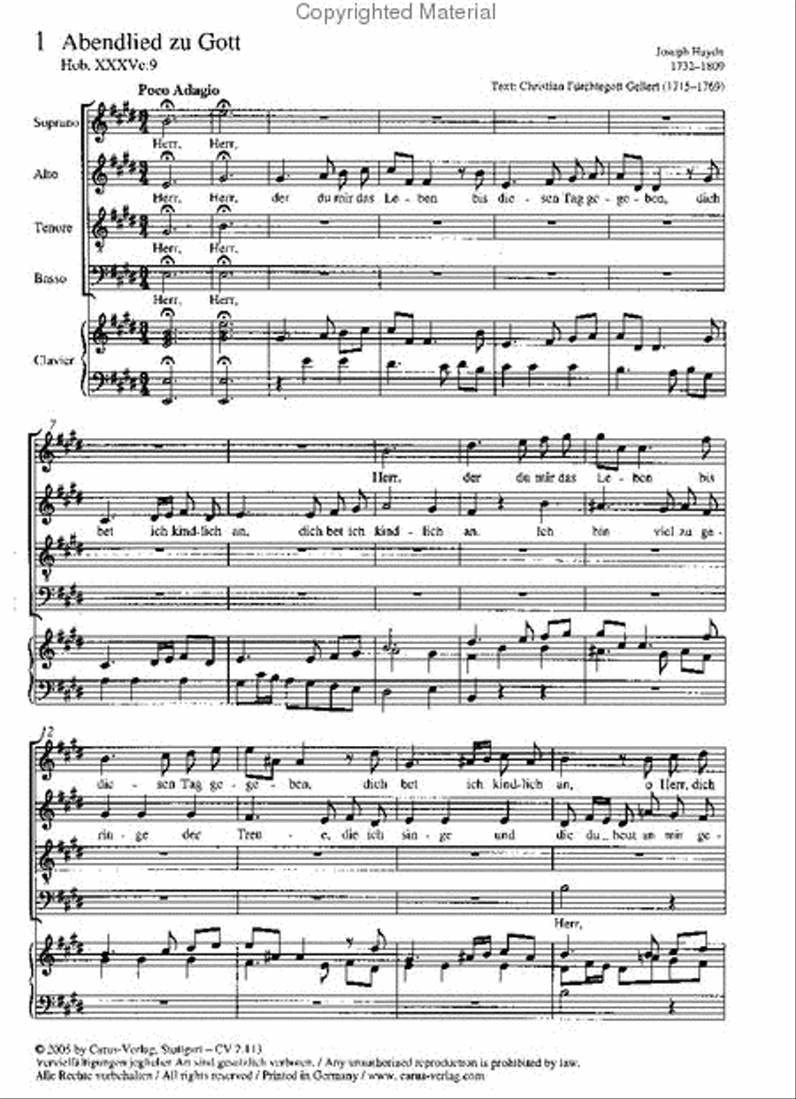 Chorbuch Mozart/Haydn III (geistliche Werke SATB) 4-Part scores gallery preview page 2