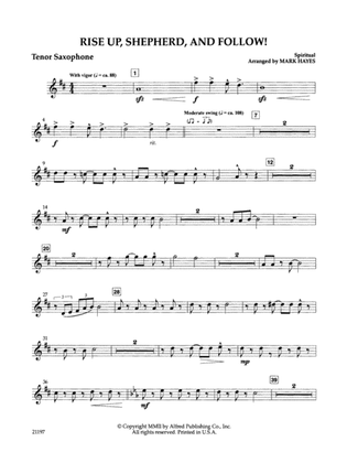Rise Up, Shepherd, and Follow!: B-flat Tenor Saxophone