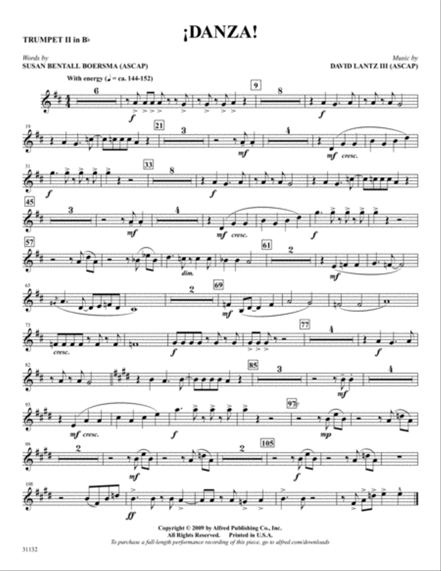 ¡Danza!: 2nd B-flat Trumpet