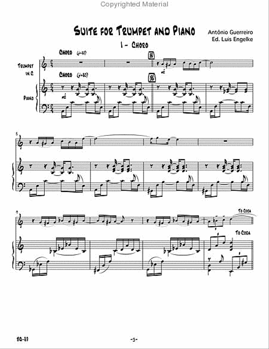 A Brazilian Collection Trumpet Solo scores gallery preview page 2