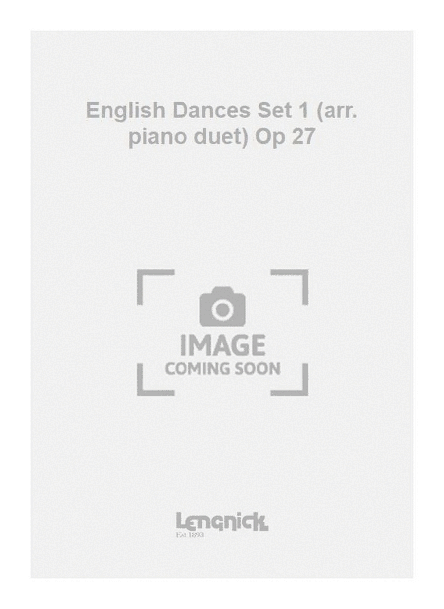 English Dances Set 1 (arr. piano duet) Op 27 Piano Duet scores gallery preview page 1