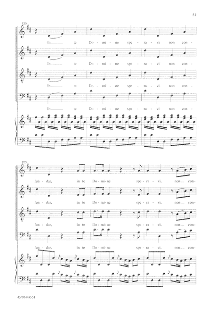 Te Deum Choral Score Te Deum Choral Score 4-Part scores gallery preview page 53