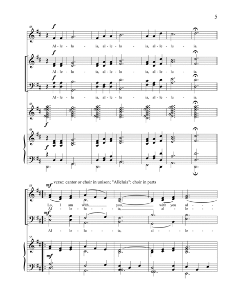 Alleluia (SATB) Alleluia (SATB) 4-Part scores gallery preview page 5