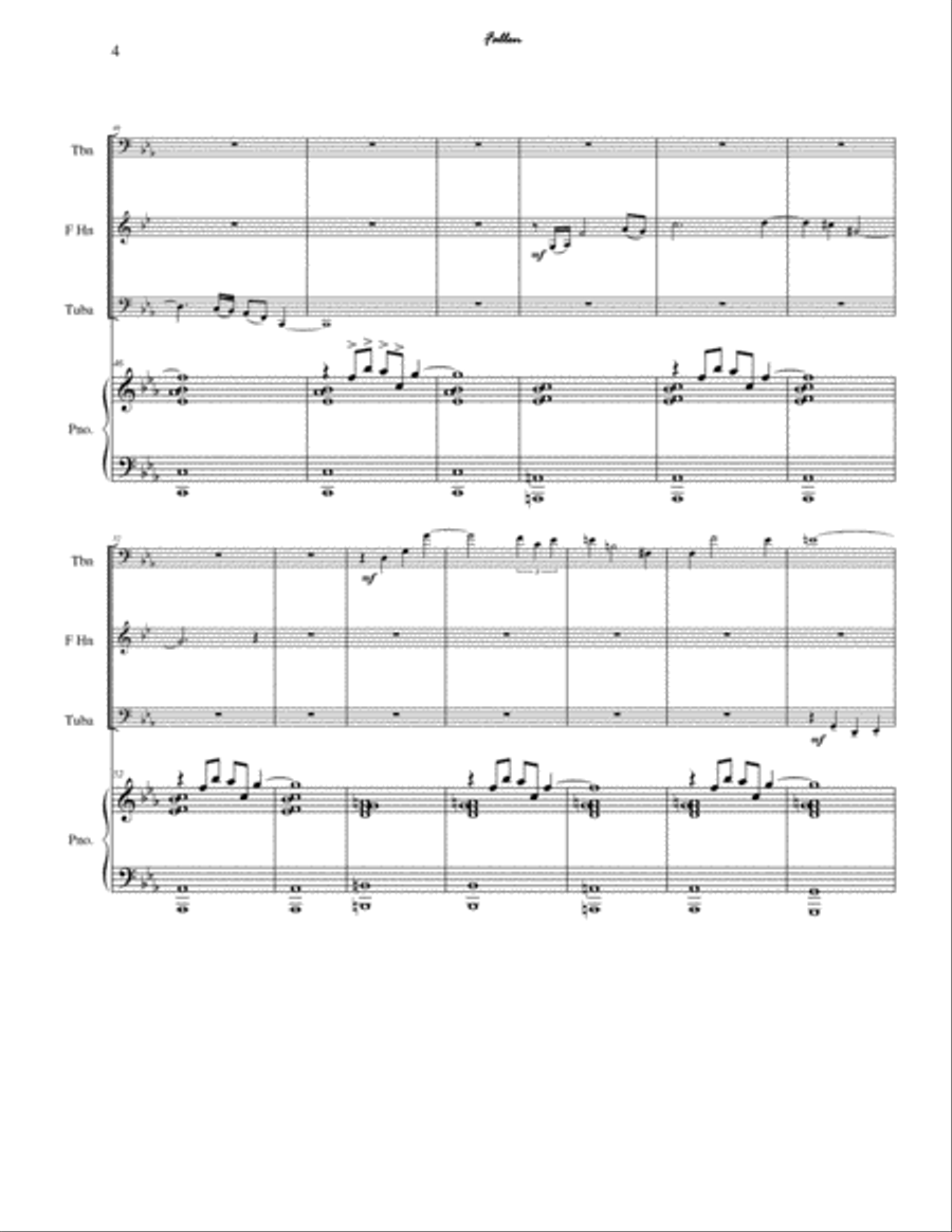 Fallen Small Ensemble scores gallery preview page 4