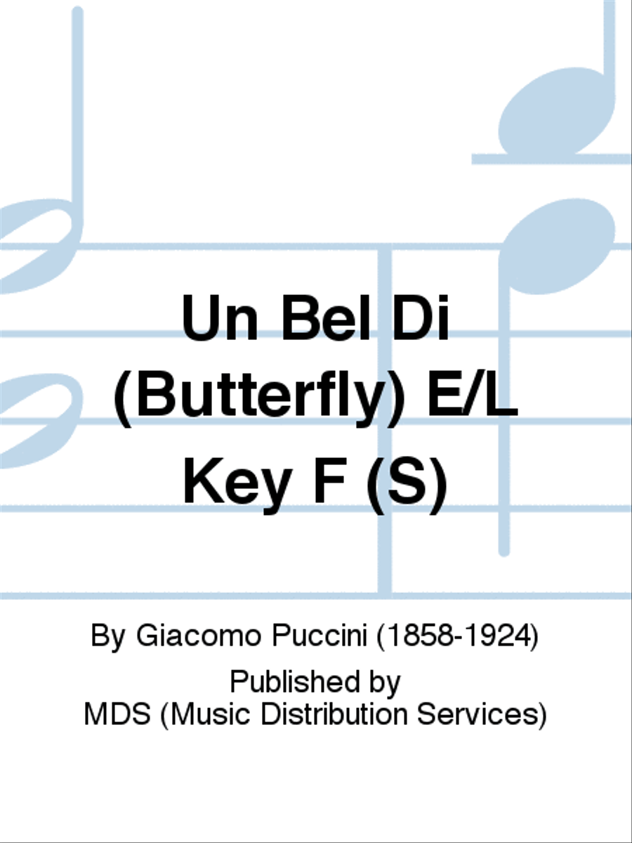 UN BEL DI (BUTTERFLY) E/L KEY F (S) School and Community scores gallery preview page 1