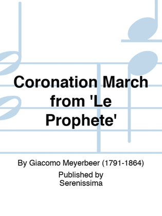 Book cover for Coronation March from 'Le Prophete'
