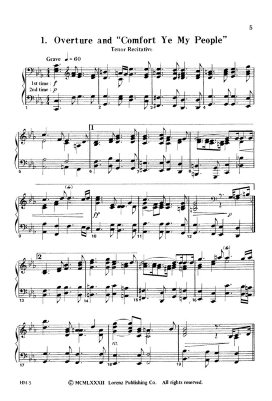 Handel's Messiah: Christmas Choruses and Solos 4-Part scores gallery preview page 2