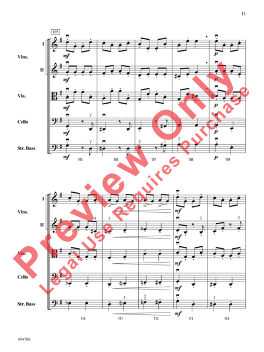 Coney Island Romp String Orchestra scores gallery preview page 12