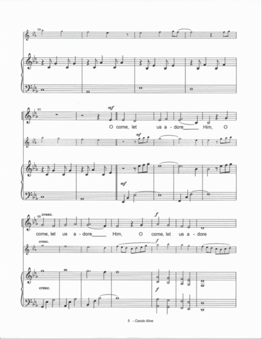 Carols Alive Carols Alive Choir scores gallery preview page 5