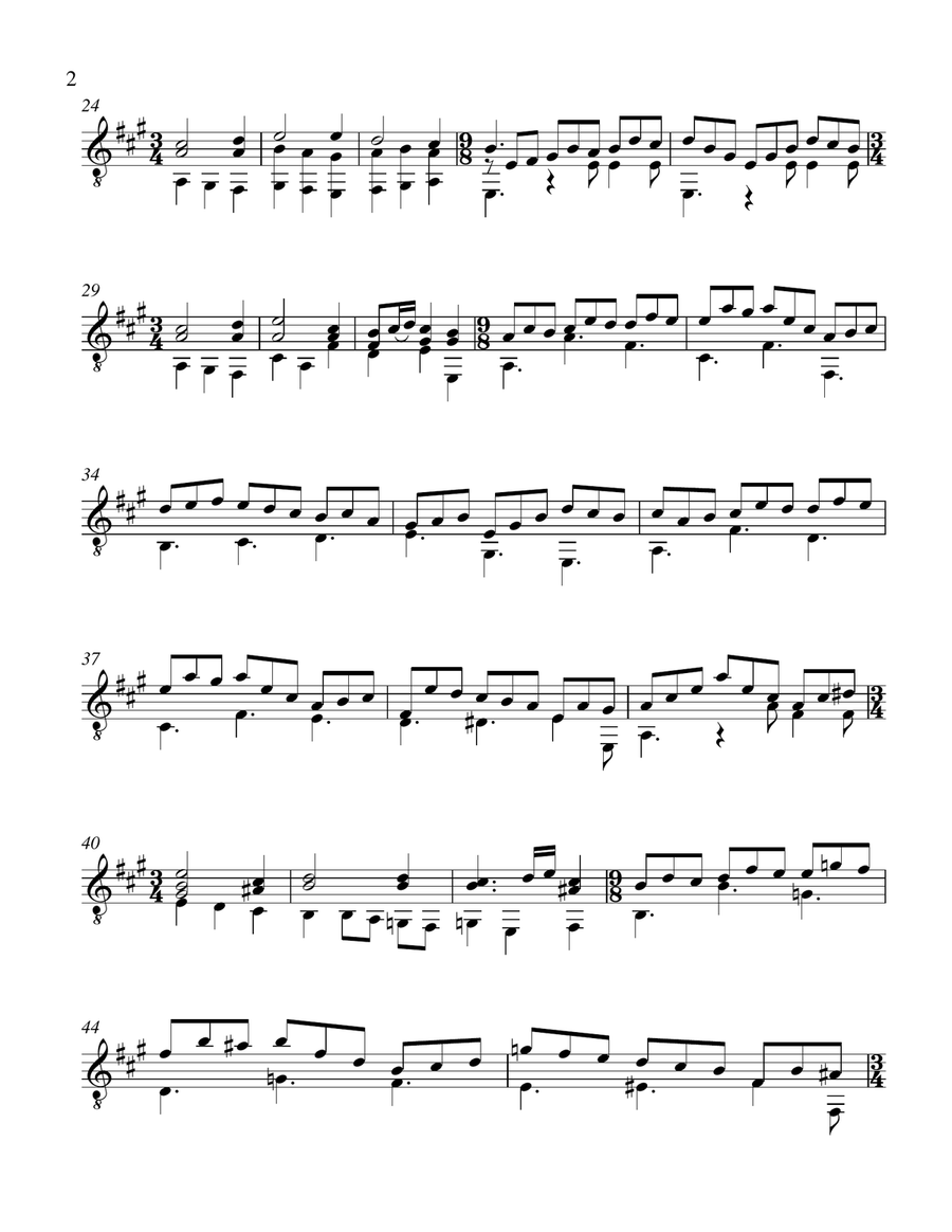 Jesu, Joy of Man's Desiring Jesu, Joy of Man's Desiring Classical Guitar scores gallery preview page 2
