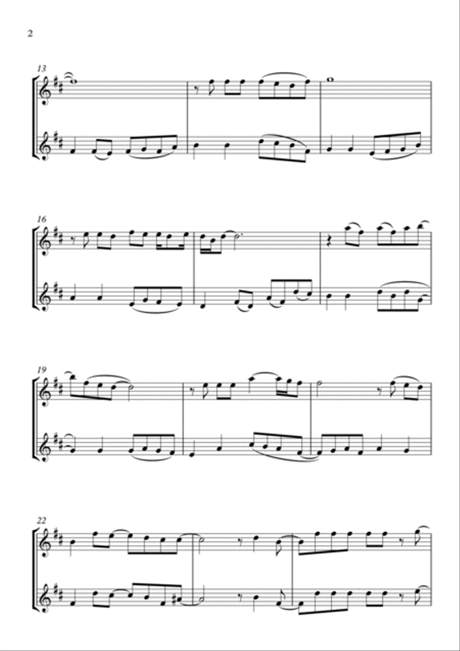 Flowers Clarinet Duet scores gallery preview page 2