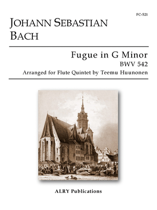 Book cover for Fugue in G Minor for Flute Quintet