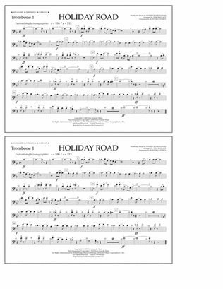 Holiday Road (from National Lampoon's Vacation) (arr. Tom Wallace) - Trombone 1
