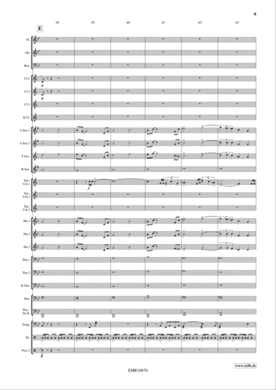 Prelude To A New Age Concert Band scores gallery preview page 10
